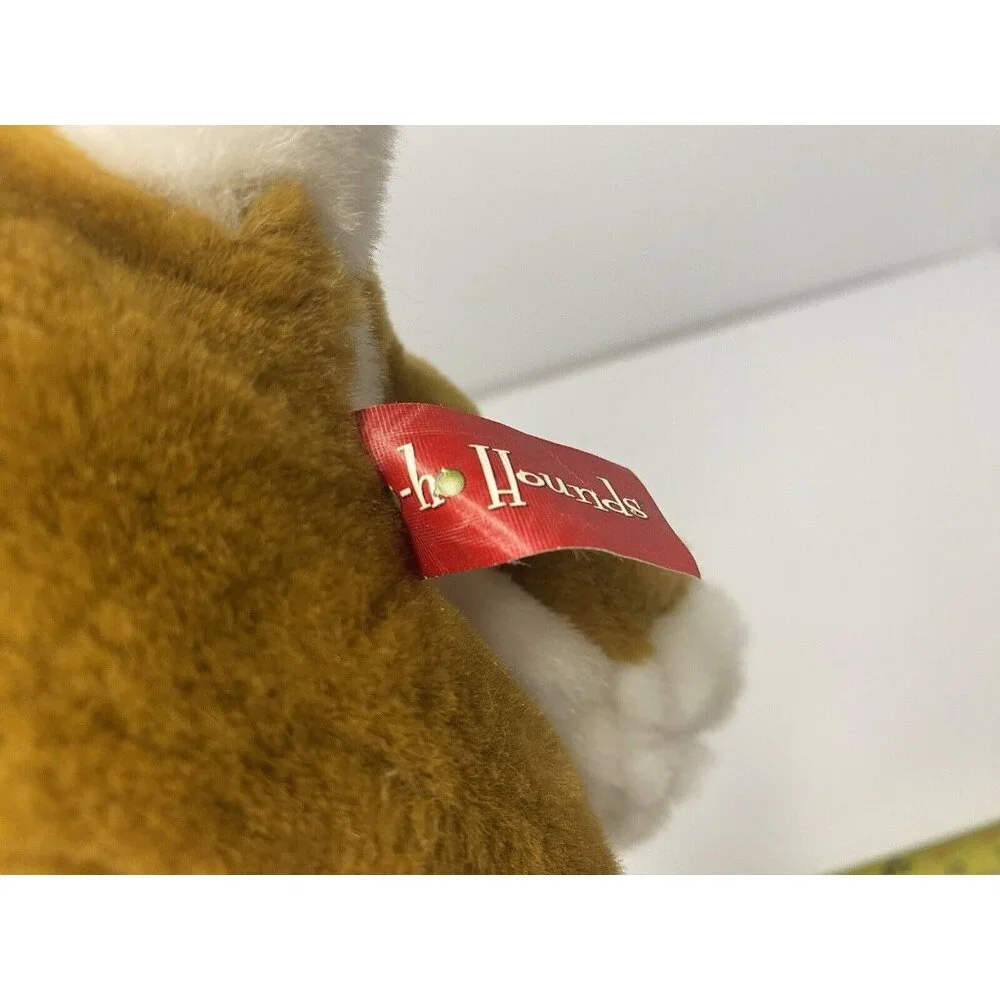 Commonwealth 2002 Saint Bernard Christmas Dog 8” Plush Stuffed‎ Animal Holiday